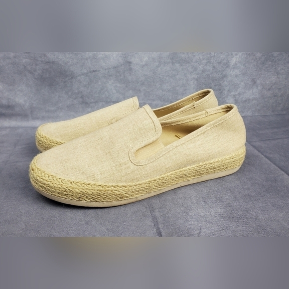 Esprit Nadine espadrille flat slip on Natural Tan‎ Women's shoes size 8.5 - Picture 5 of 9